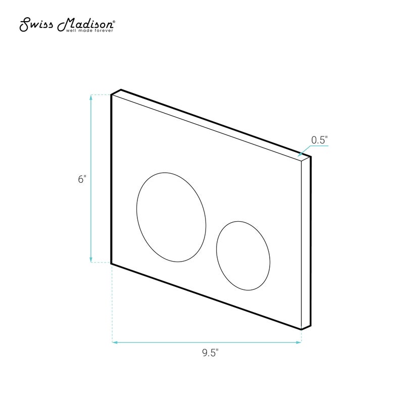 Swiss Madison Well Made Forever SM-WC001R Swiss Madison Actuator Flush Plate, Rose Gold - Image 3